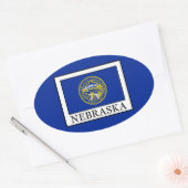 Sticker Ovale Nebraska (Enveloppe)