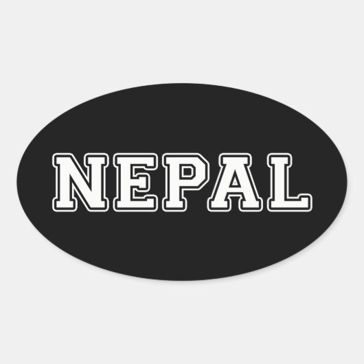 Sticker Ovale Népal (Devant)