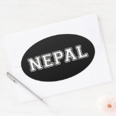 Sticker Ovale Népal (Enveloppe)