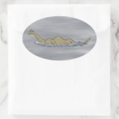 Sticker Ovale Nessie le monstre Loch Ness (Sac)