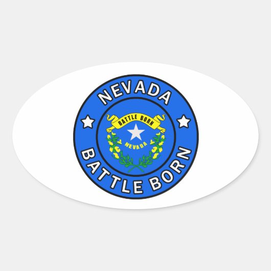 Sticker Ovale Nevada (Devant)