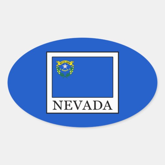 Sticker Ovale Nevada (Devant)