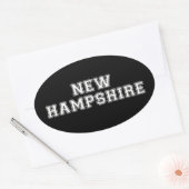 Sticker Ovale New Hampshire (Enveloppe)