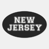 Sticker Ovale New Jersey (Devant)