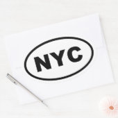 Sticker Ovale New York City (Enveloppe)