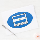 Sticker Ovale Nicaragua (Enveloppe)