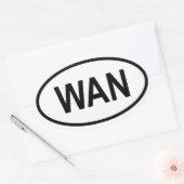 Sticker Ovale Nigeria "WAN" (Enveloppe)