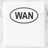 Sticker Ovale Nigeria "WAN" (Sac)