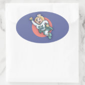 Sticker Ovale Nightly Nurse ! (Sac)