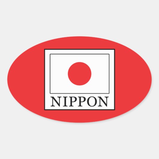 Sticker Ovale Nippon (Devant)