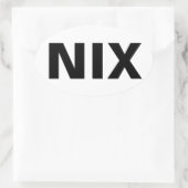 STICKER OVALE NIX (Sac)