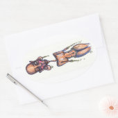 Sticker Ovale nm hvb, (Enveloppe)