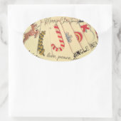 Sticker Ovale Noël (Sac)