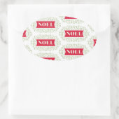 Sticker Ovale noël (Sac)