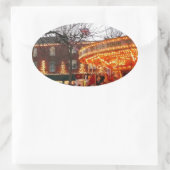 Sticker Ovale Noël à York (Sac)