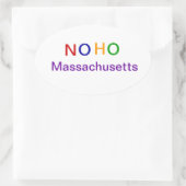 Sticker Ovale NOHO Massachusetts (Sac)