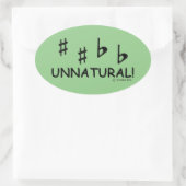 Sticker ovale non naturel (Sac)