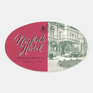 Sticker Ovale Norfolk Hotel Bournemouth