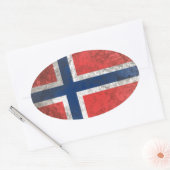 Sticker Ovale Norvège (Enveloppe)