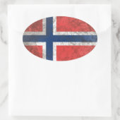 Sticker Ovale Norvège (Sac)