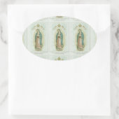 Sticker Ovale Notre Dame de la Guadalupe (Sac)