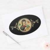 Sticker Ovale Notre mère de l'aide perpétuelle (Enveloppe)
