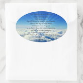 Sticker Ovale Notre Père psaume 23 (Sac)