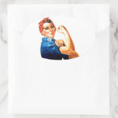 Sticker Ovale Nous pouvons le faire Rosie la propagande 2ÈME GUE (Sac)