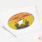 Sticker Ovale Nouveau-Brunswick (Enveloppe)