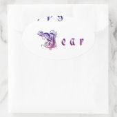 Sticker Ovale Nouvel An Hakuna Matata souhaite à Hakuna Matata 2 (Sac)