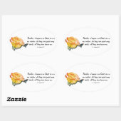 Sticker Ovale Nouvelle création (Feuille)