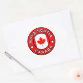 Sticker Ovale Nouvelle-Écosse Canada (Enveloppe)