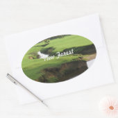 Sticker Ovale Nouvelle forêt (Enveloppe)