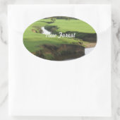 Sticker Ovale Nouvelle forêt (Sac)