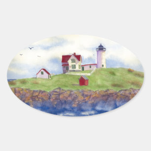 Sticker Ovale nubble d'été