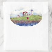 Sticker Ovale nubble d'été (Sac)