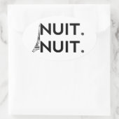 Sticker Ovale Nuit (Sac)