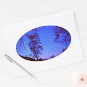 Sticker Ovale Nuit enchantée (Enveloppe)