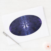 Sticker Ovale Nuit étoilée (Enveloppe)