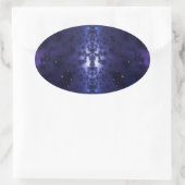 Sticker Ovale Nuit étoilée (Sac)