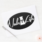 Sticker Ovale Nuke-Life (Enveloppe)