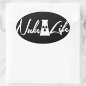 Sticker Ovale Nuke-Life (Sac)