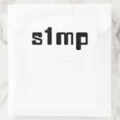 Sticker Ovale Numéro Un Simp (Sac)