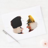 Sticker Ovale Nutcrackers dans le profil (Enveloppe)