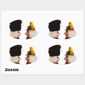 Sticker Ovale Nutcrackers dans le profil (Feuille)