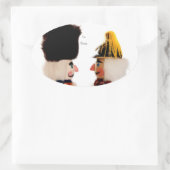 Sticker Ovale Nutcrackers dans le profil (Sac)
