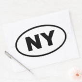 Sticker Ovale NY New York (Enveloppe)
