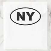 Sticker Ovale NY New York (Sac)