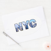 STICKER OVALE NYC (Enveloppe)