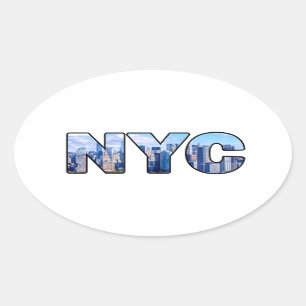 STICKER OVALE NYC
